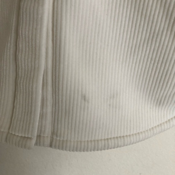 Alo Yoga Ribbed Velour Mountain Side Shacket Ivory S - Picture 8 of 13